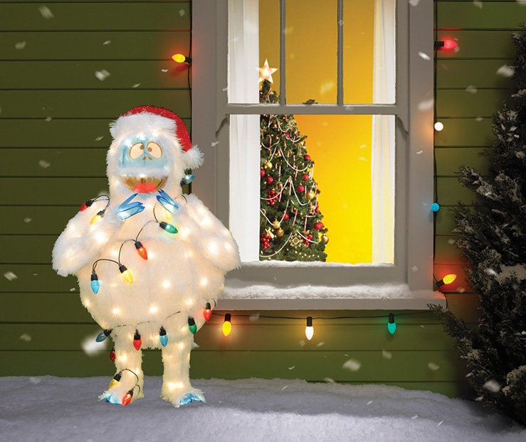 32 Inch Pre-Lit Bumble Holiday Indoor/Outdoor Festive Decoration
